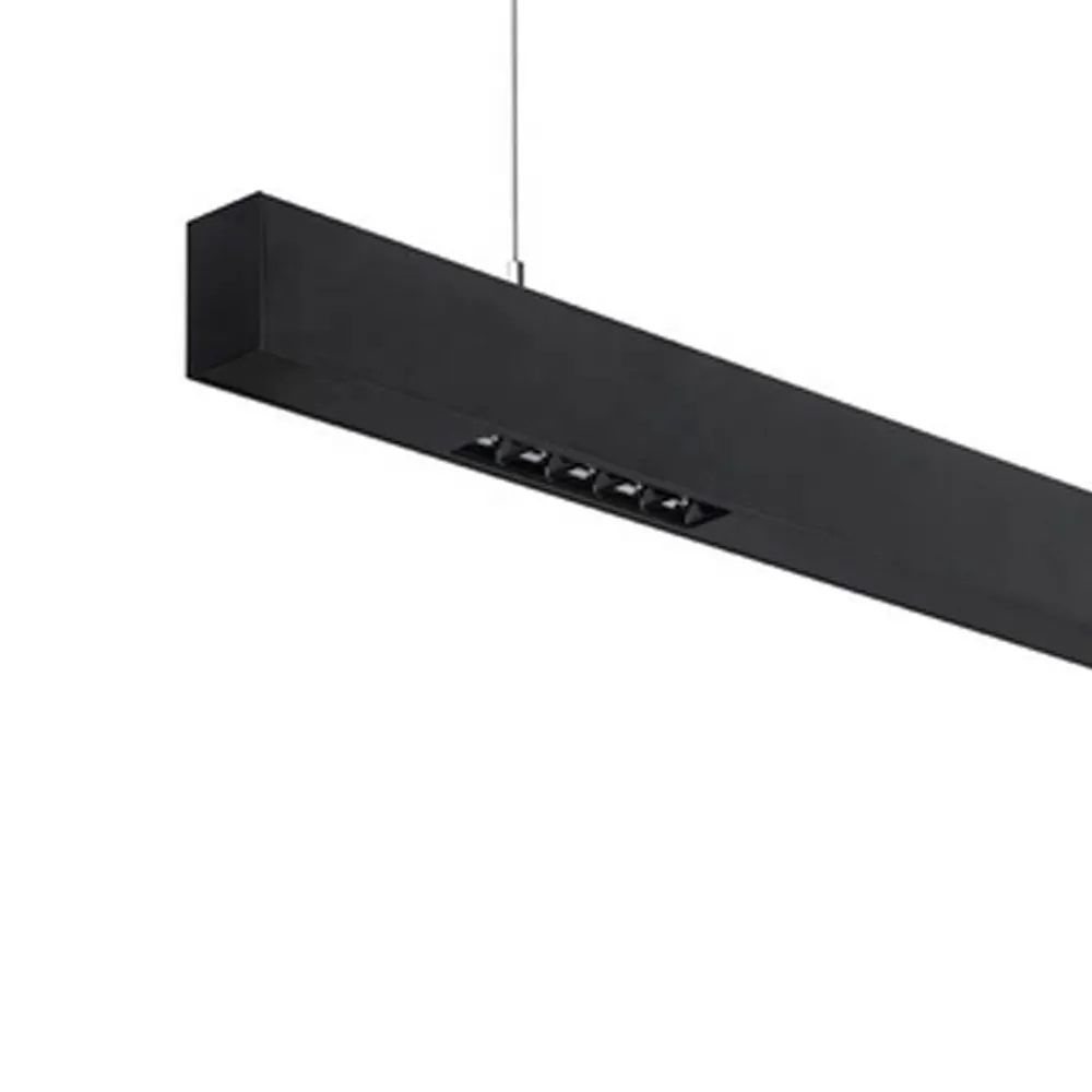 Aluminum Linear LED Pendant Light Black/White 30W