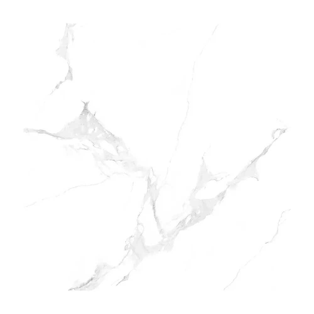 Marble-Look White Polished Porcelain Outdoor Tile 600x600mm