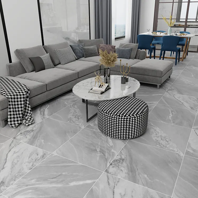 Non-Slip Stone-Look Porcelain Floor Tile 600x600mm