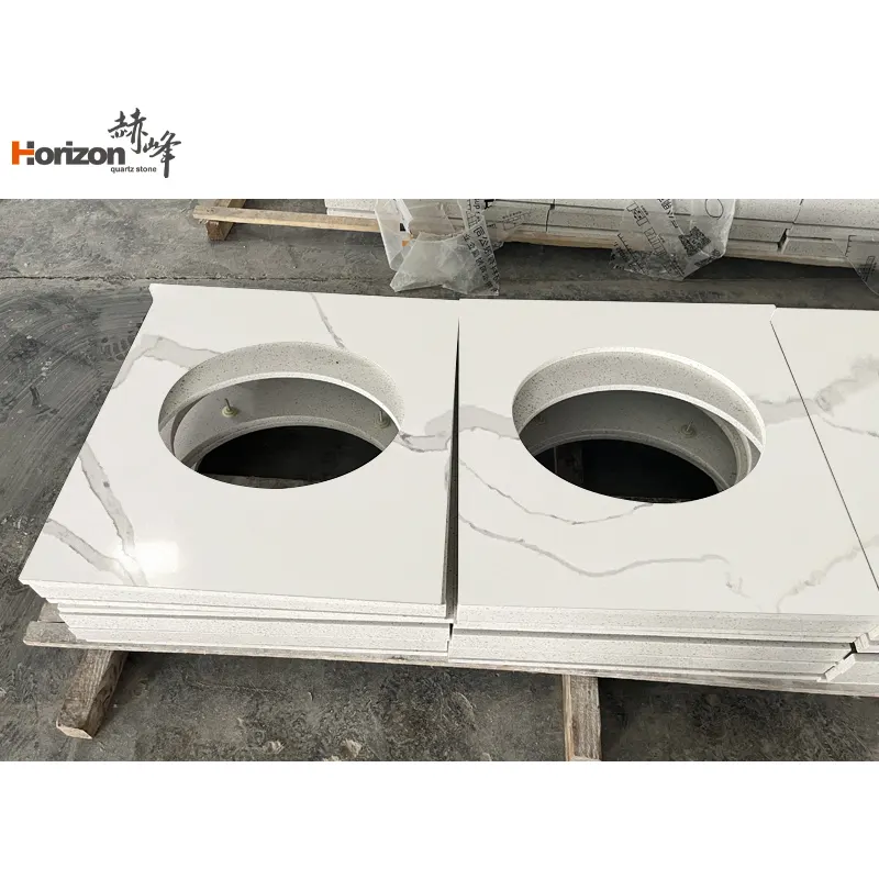 Calacatta White Engineered Quartz Slab 3200x1600mm