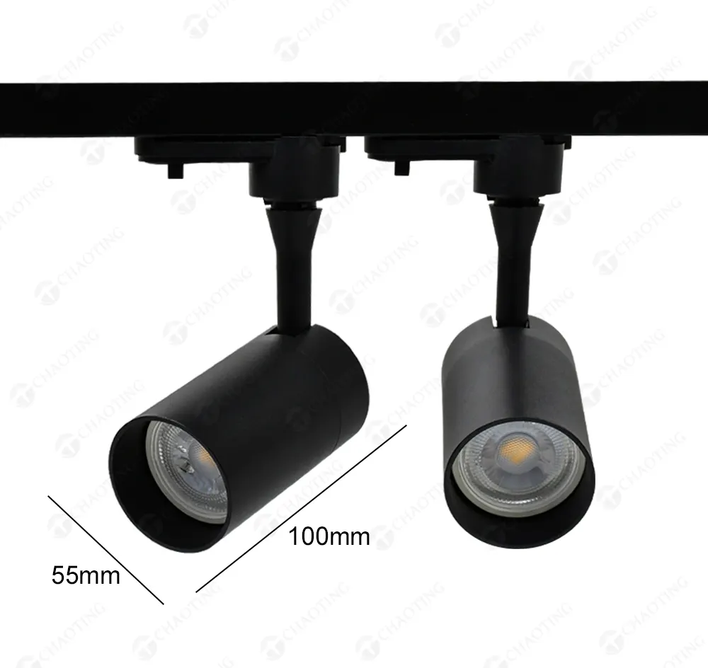 Adjustable Aluminum Track Spotlight Housing MR16/GU10
