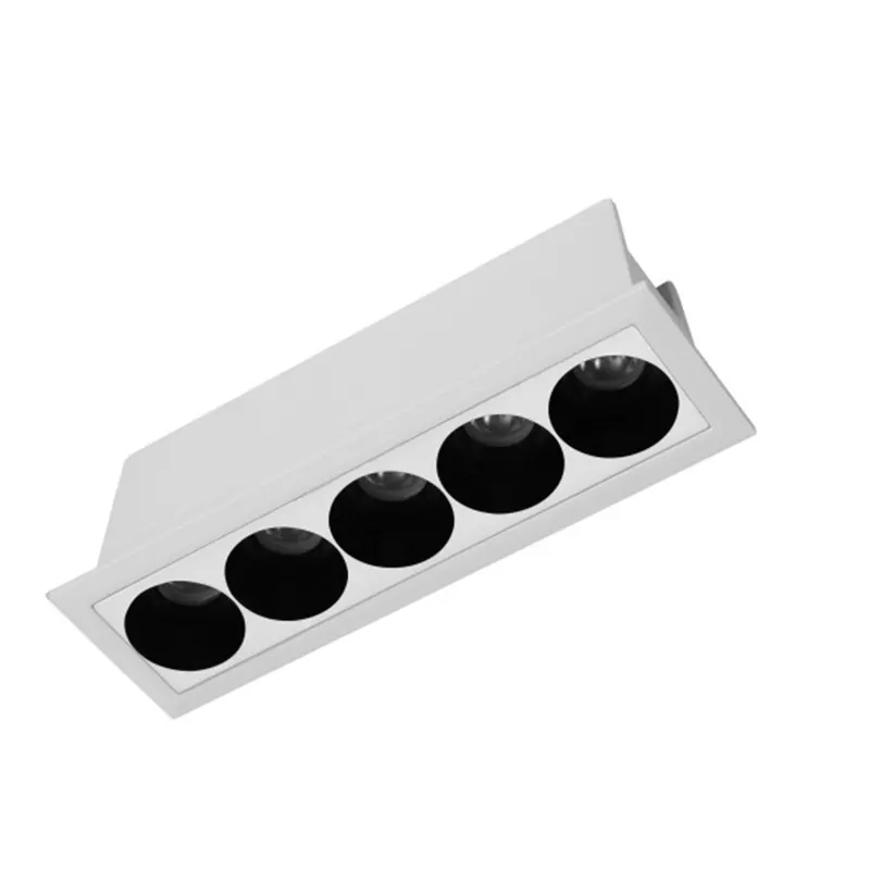 Anti-Glare Recessed Aluminum LED Grille Spotlight
