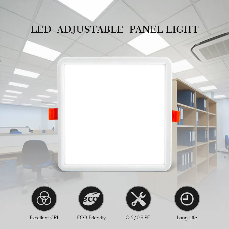 24W Slim Surface-Mounted LED Panel Light CCT Adjustable
