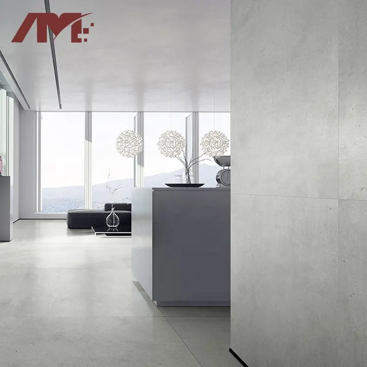 Concrete-Look Gray Matte Porcelain Floor Tile 1000x1000mm