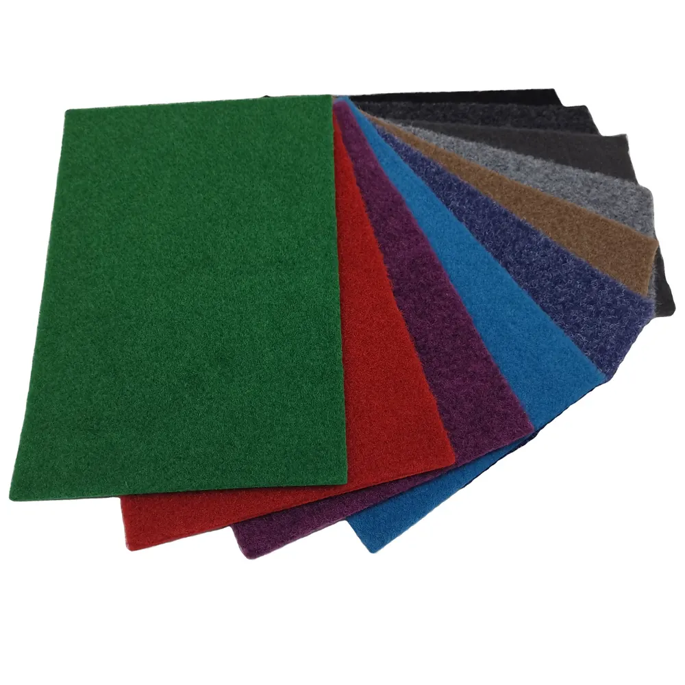Non-Slip Velour Red Polyester Carpet Roll 4-8mm Thick