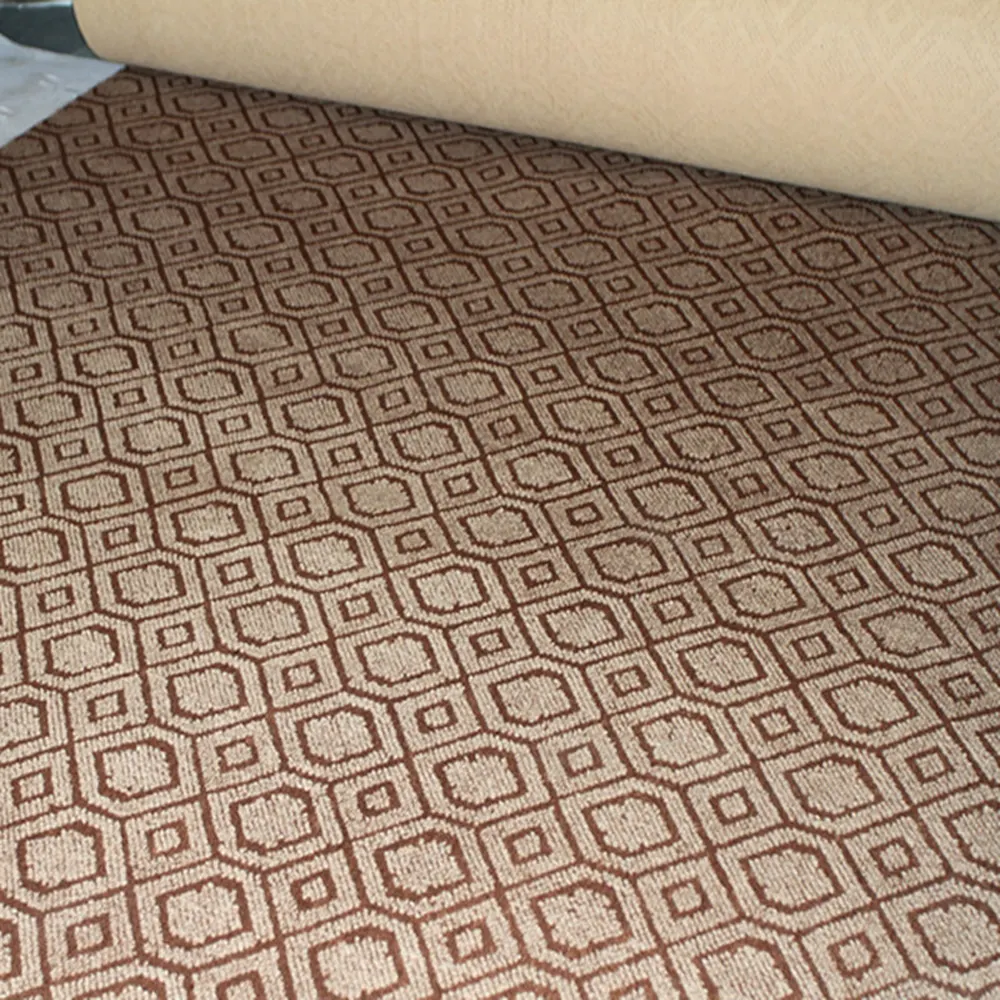 Jacquard Polyester Area Rug With Latex Backing