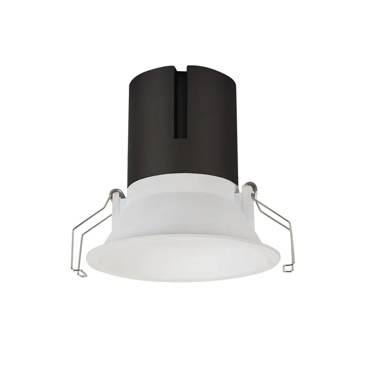 Anti-Glare Dimmable Recessed COB LED Downlight Black 9-30W IP44