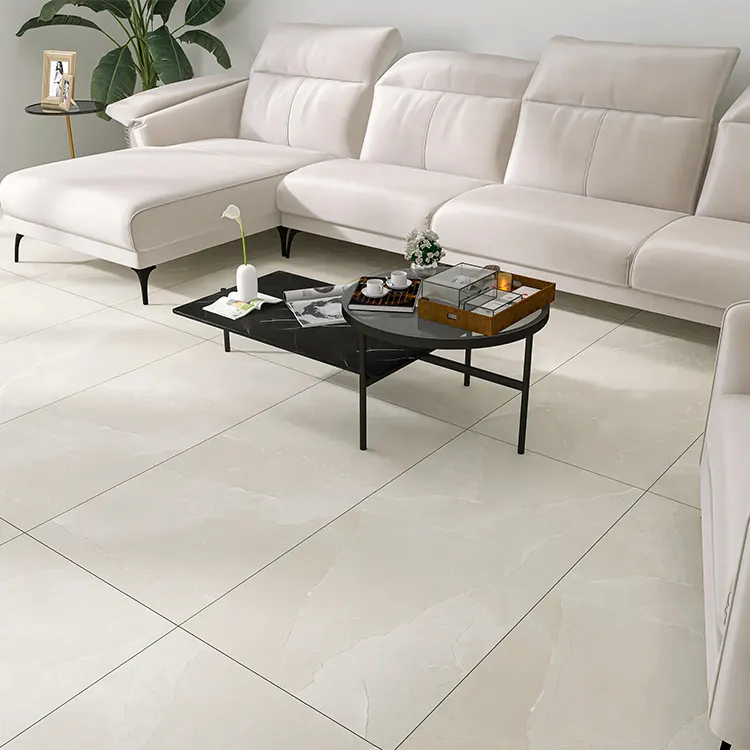 Stone-Look Beige Glazed Ceramic Wall And Floor Tile 24x48/600x1200mm