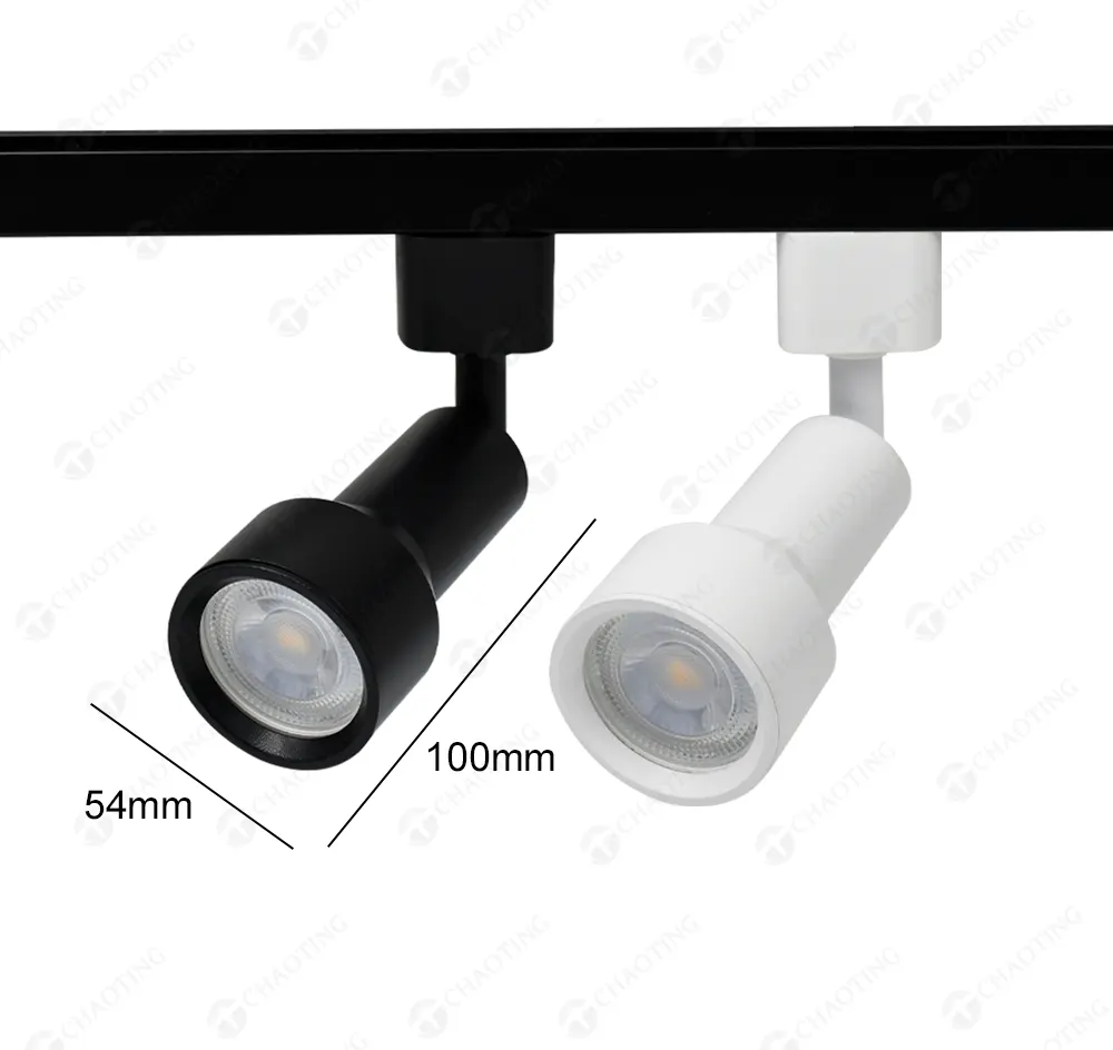 Adjustable Aluminum Track Spotlight Housing GU10/MR16