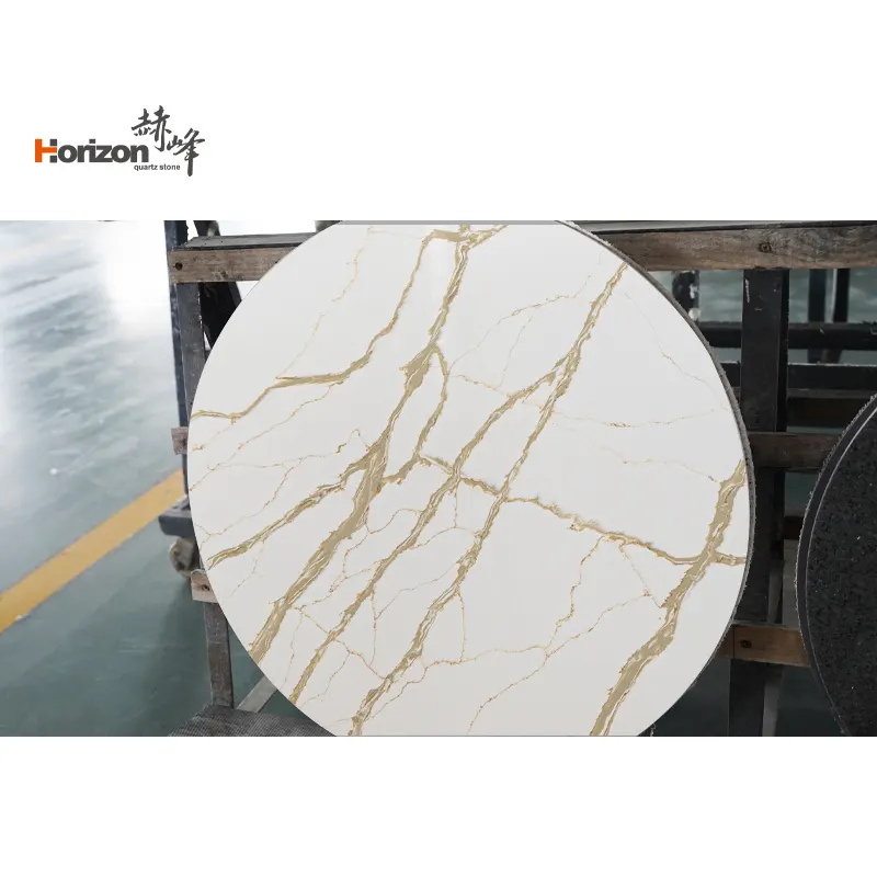 Calacatta White Engineered Quartz Slab 3200x1600mm