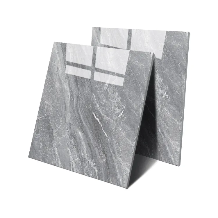 Non-Slip Stone-Look Polished Porcelain Wall And Floor Tile 600x600mm product sample