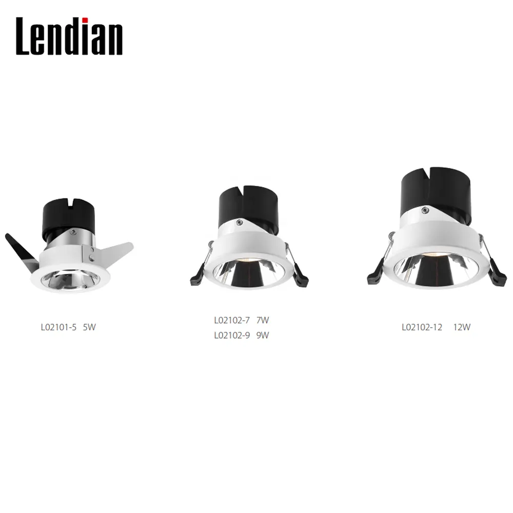 Recessed Aluminum LED Downlight 5-15W