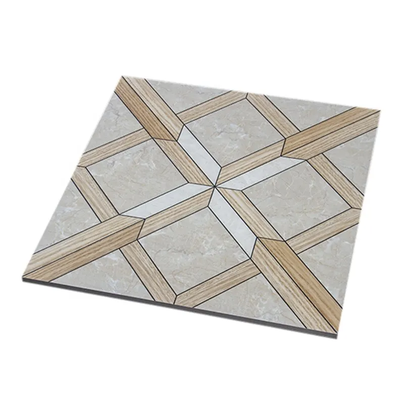 Polished Porcelain Geometric Pattern Floor Tile 300x300mm