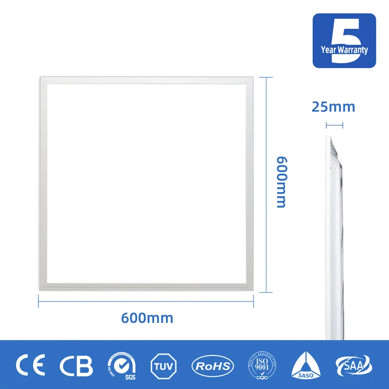 Slim Dimmable Aluminum LED Panel Light 595x60/600x600mm 36-72W