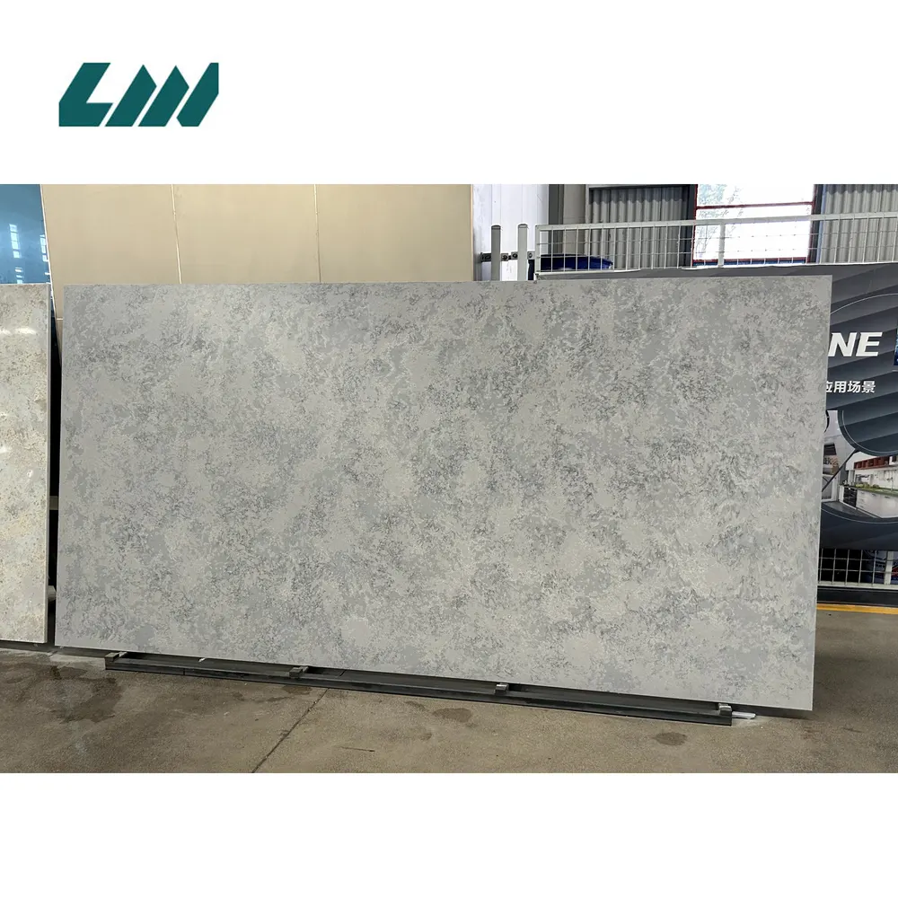 Jade-Look Polished Engineered Quartz Slab 3200x1600mm