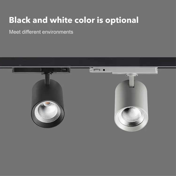 Adjustable Aluminum COB LED Track Spotlight 30-45W product sample