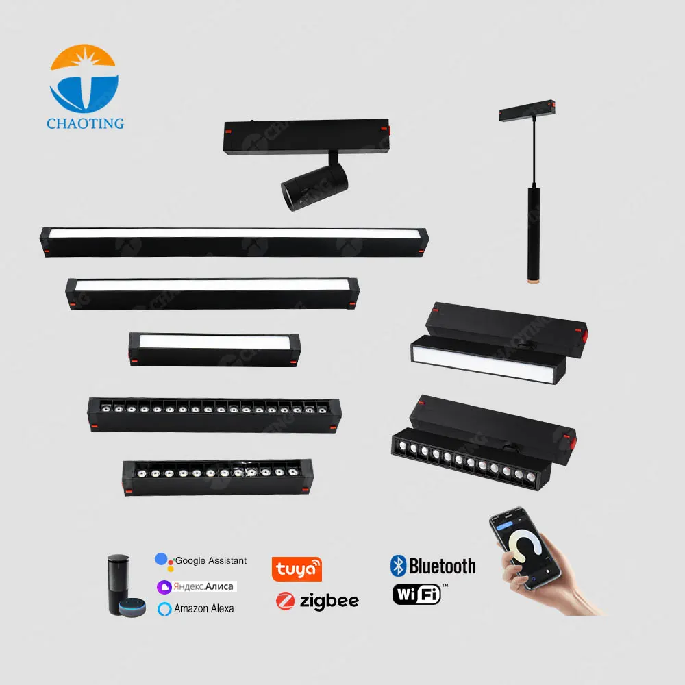 Recessed Aluminum Magnetic LED Track Spotlight 6-27W product sample