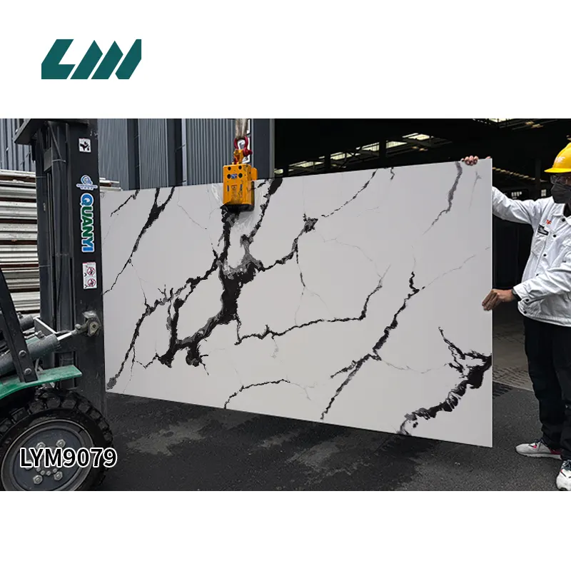 White Engineered Quartz Slab 3200x1600mm