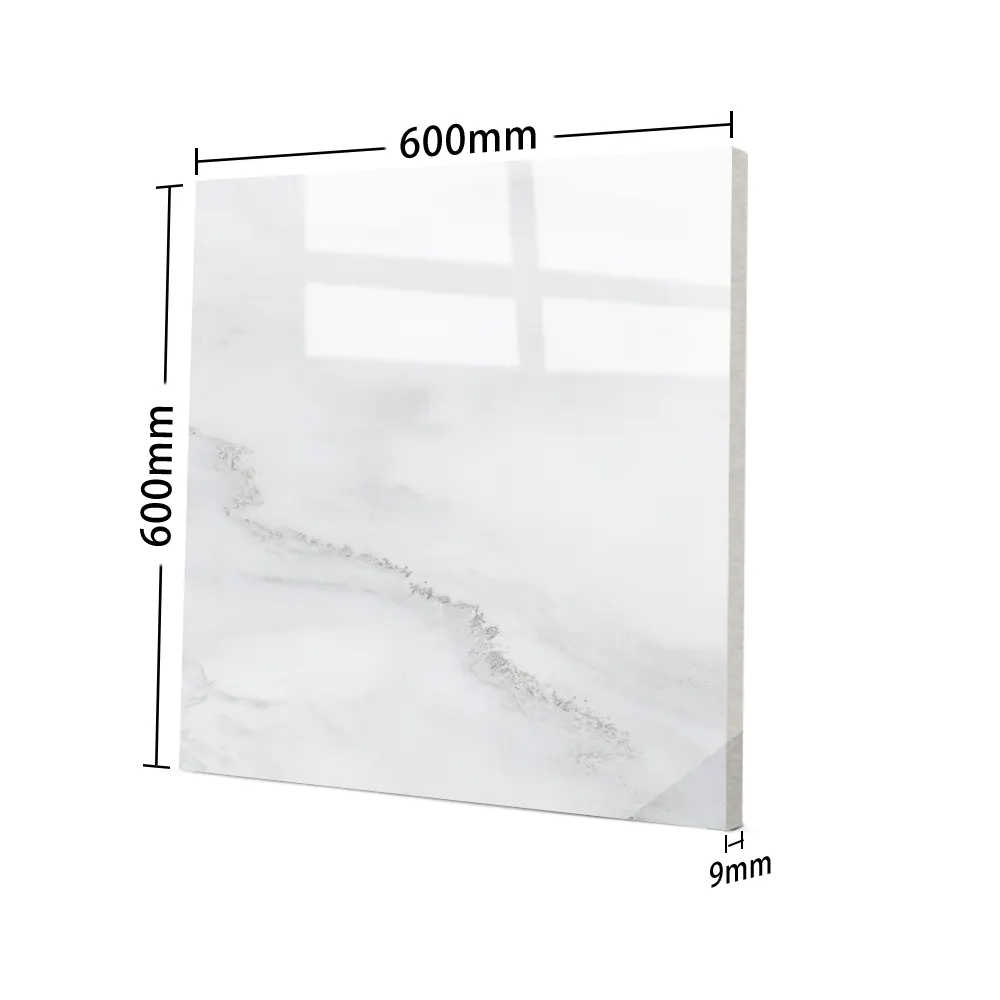 Marble-Look Porcelain Floor Tile 600x600mm