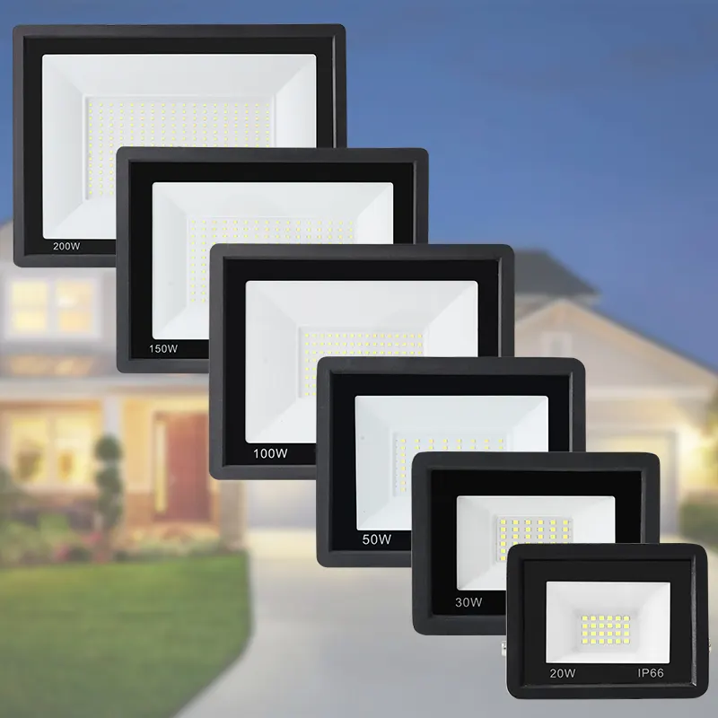 Black Aluminum LED Floodlight 100W IP65 100-265V