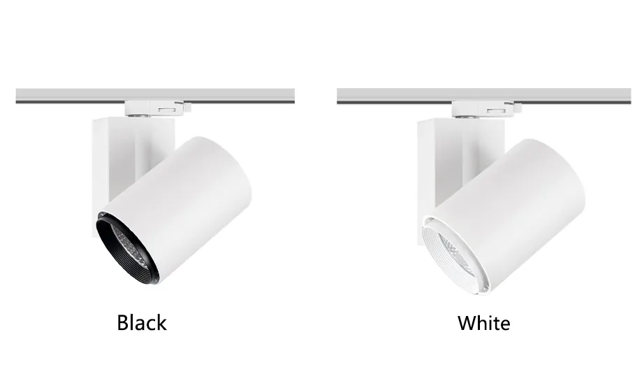 Adjustable Dimmable TRIAC COB LED Track Spotlight White 30W