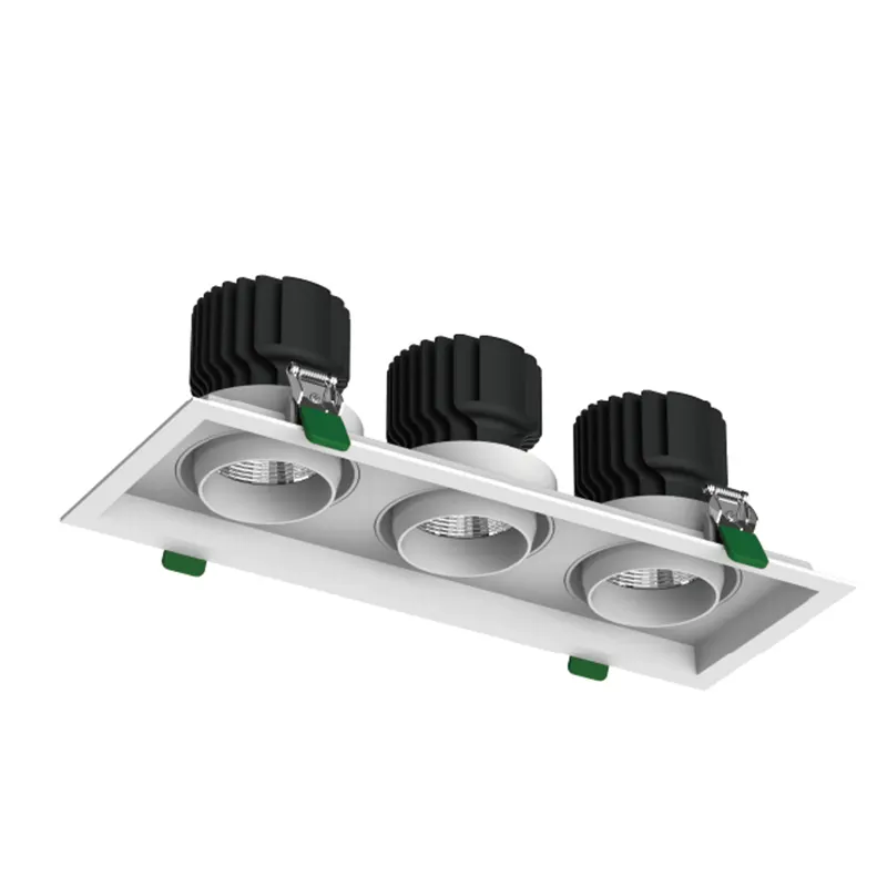 Adjustable Recessed Aluminum LED Grille Spotlight 24-32W