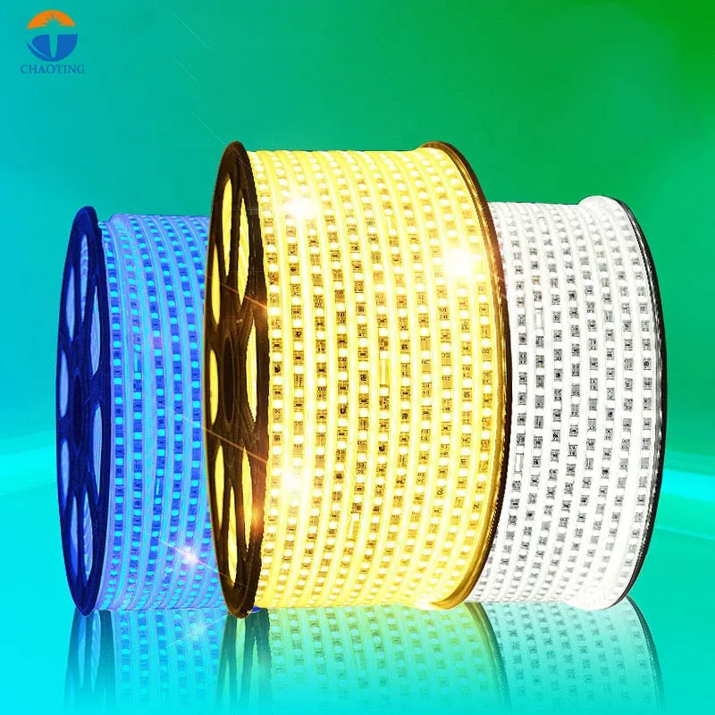 RGB LED Strip Light 110V/220V IP65 3014 2700-3500K