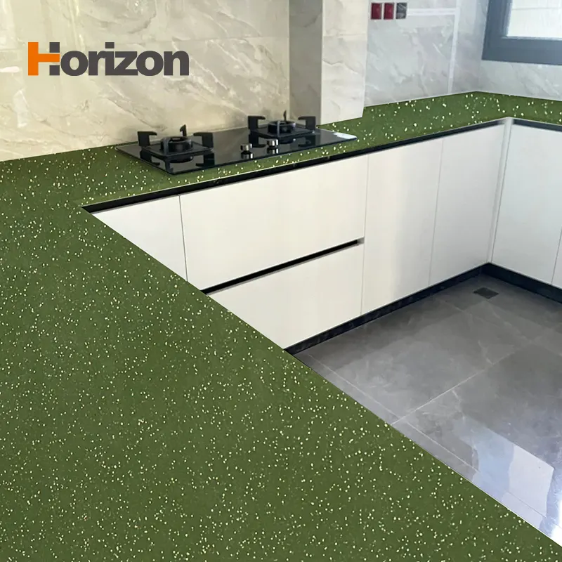 Green Engineered Quartz Slab 3200x1600mm