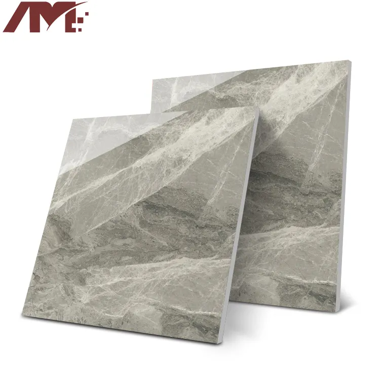 Stone-Look Glossy Porcelain Floor Tile 600x600mm