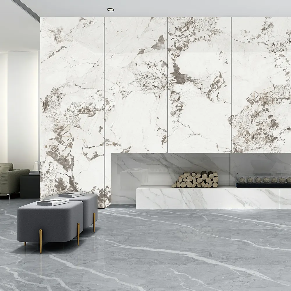 Marble-Look Sintered Stone Slab 800x2600mm