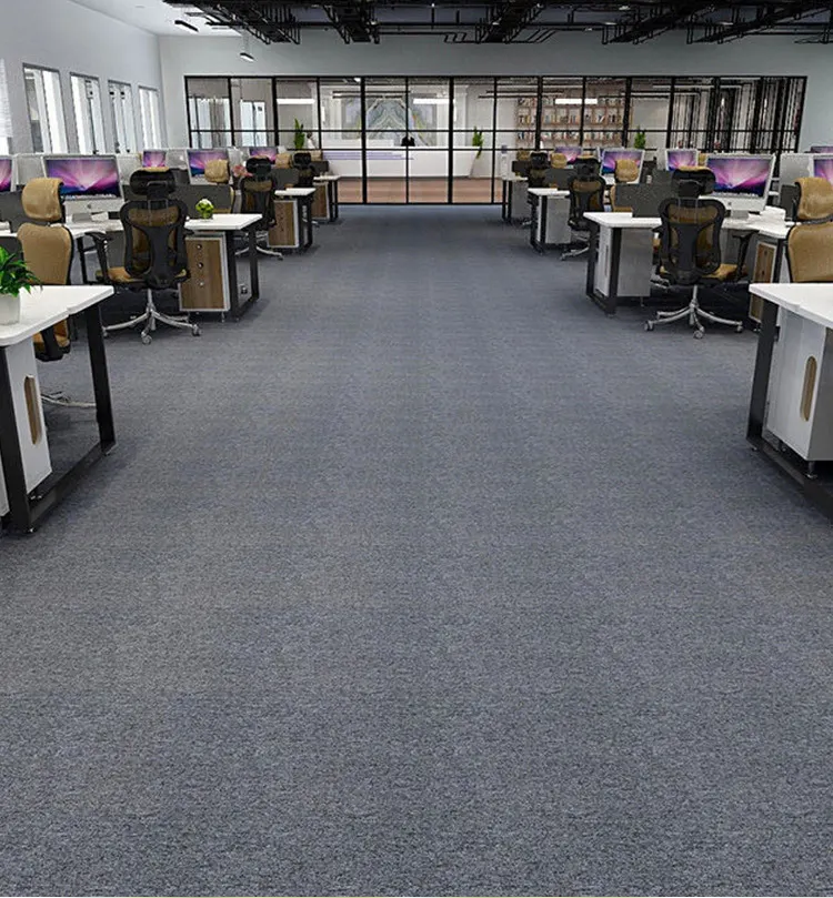 Polypropylene/Nylon Carpet Tile 50x50cm with Rubber Backing