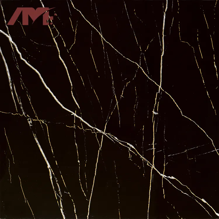Non-Slip Granite-Look Red Polished Porcelain Floor Tile 800x800mm