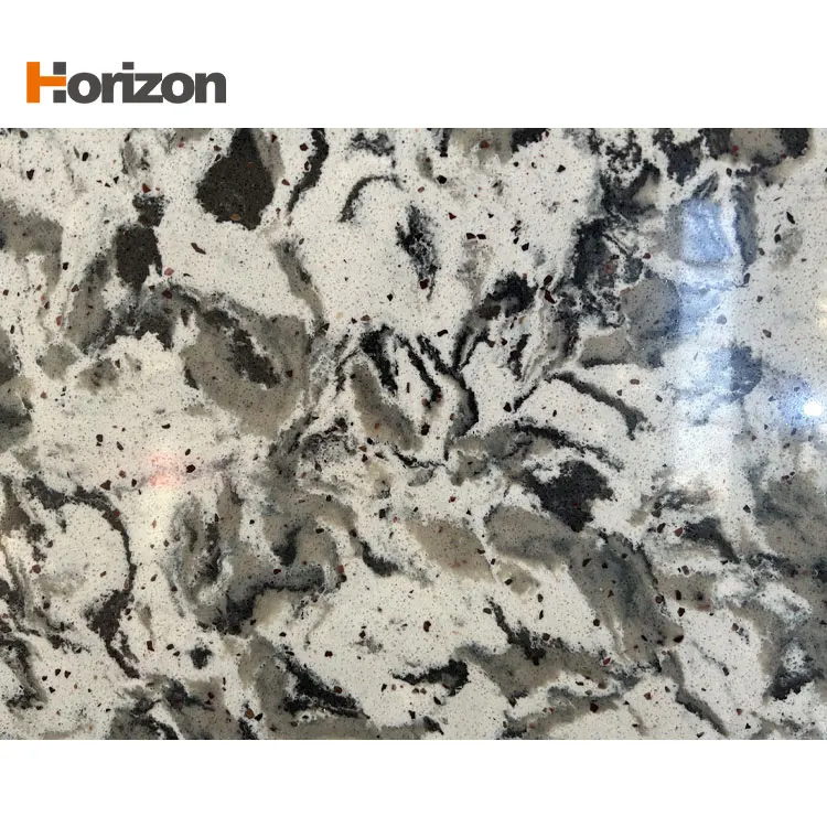 Calacatta White Engineered Quartz Slab For Countertops