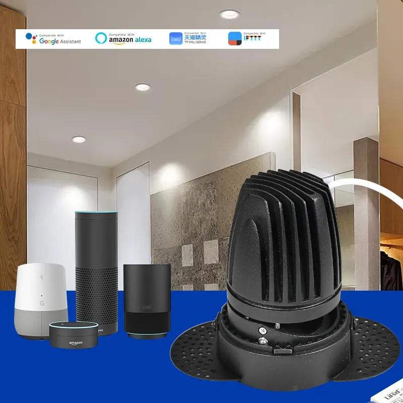 Trimless Recessed Aluminum LED Downlight 5-15W