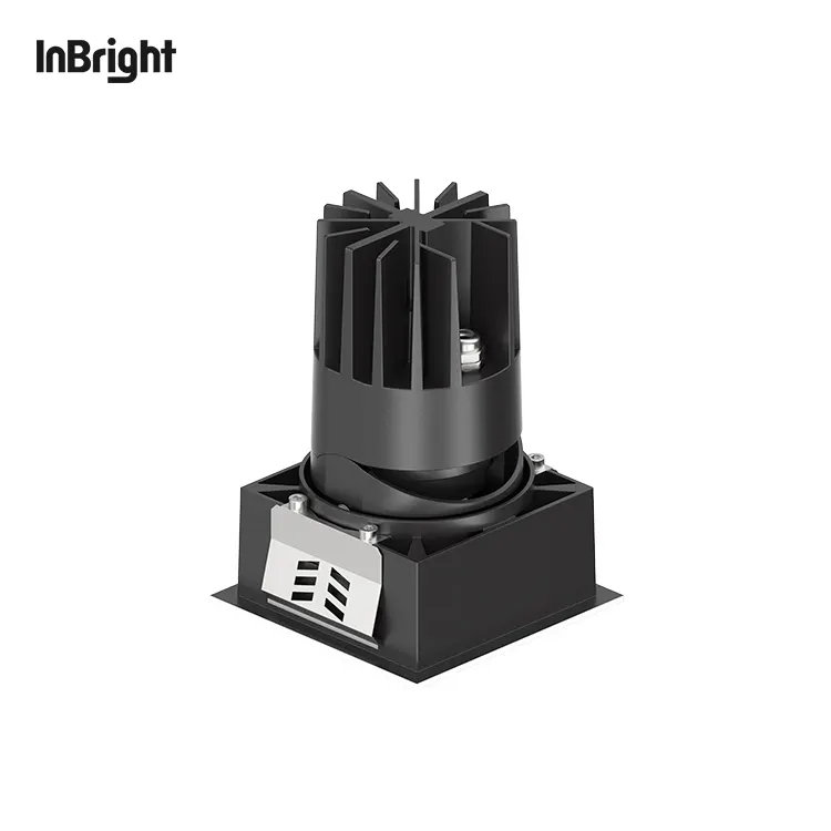 Adjustable Dimmable Recessed Square COB LED Downlight 8-25W IP65