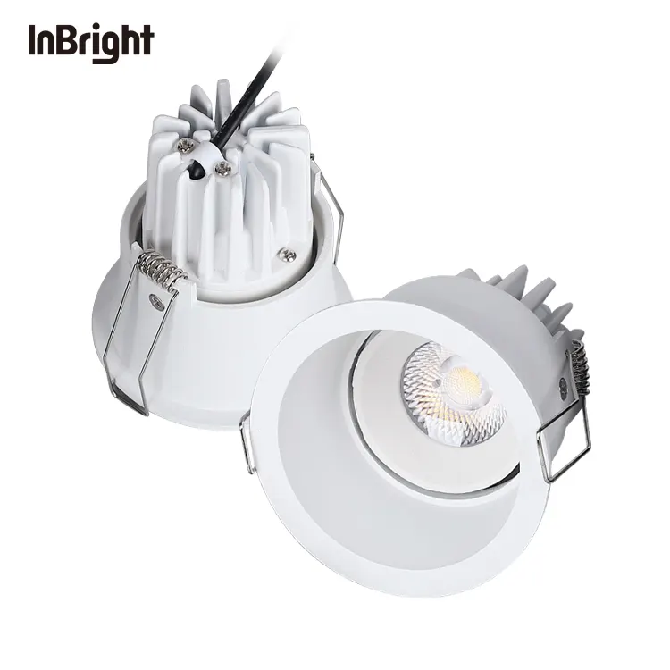 Anti-Glare Adjustable Dimmable Recessed COB LED Downlight 8W IP65
