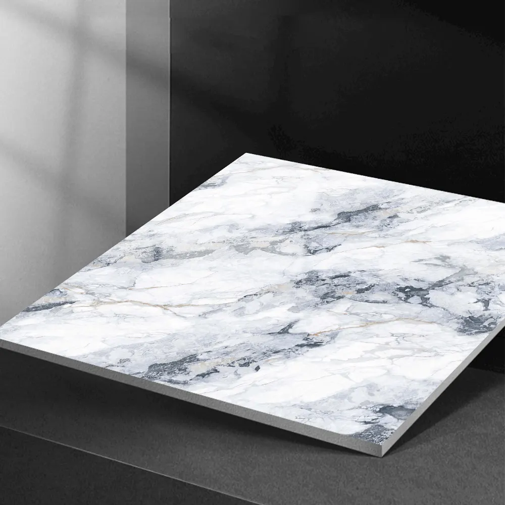 Non-Slip Stone-Look Polished Porcelain Floor Tile 600x600mm