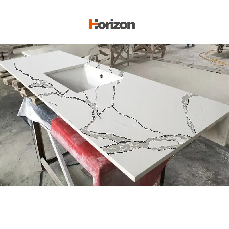 White Engineered Quartz Slab 3200x1600mm