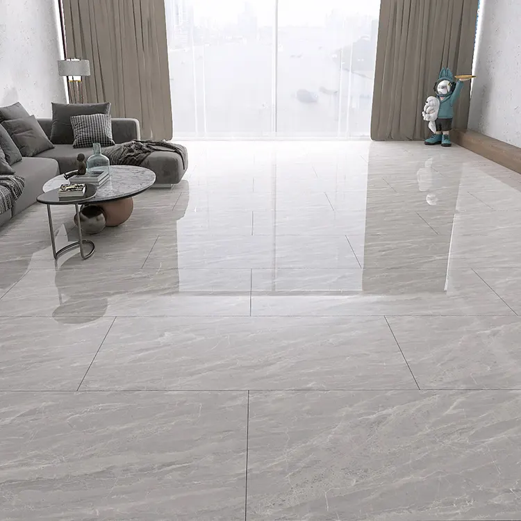 Stone-Look Polished Porcelain Floor Tile 750x1500mm