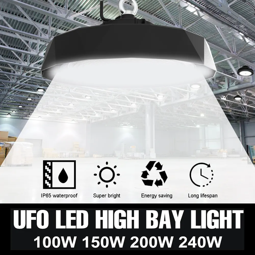 Aluminum UFO LED High Bay Light 100/150W 100-277V IP65