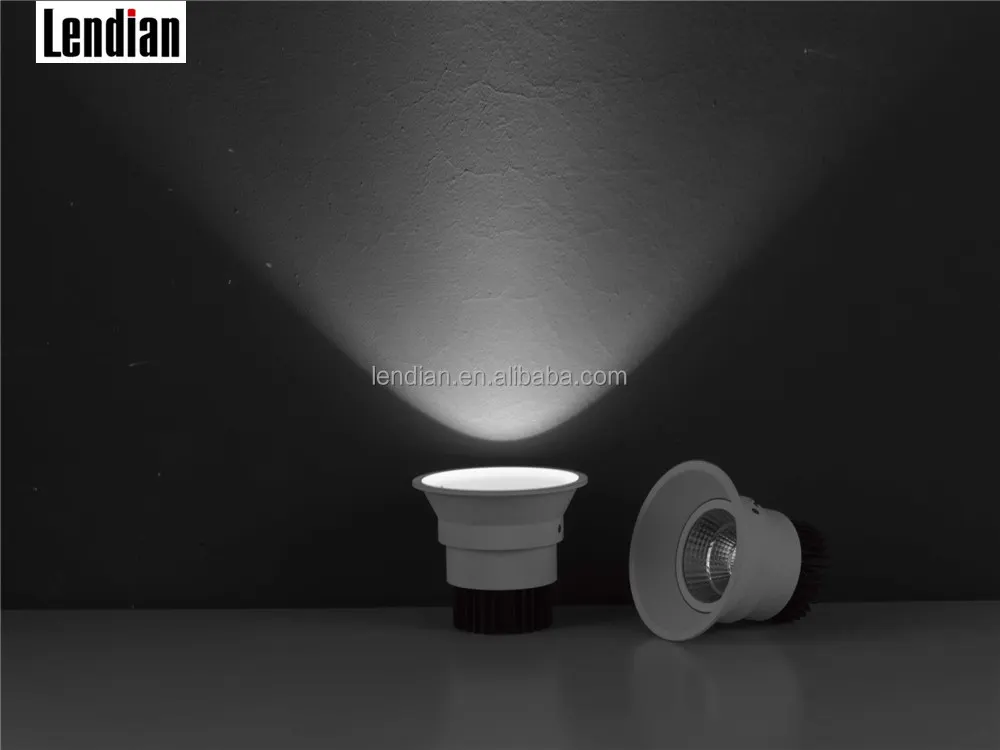 Anti-Glare Adjustable Recessed LED Downlight Black/White 6-30W