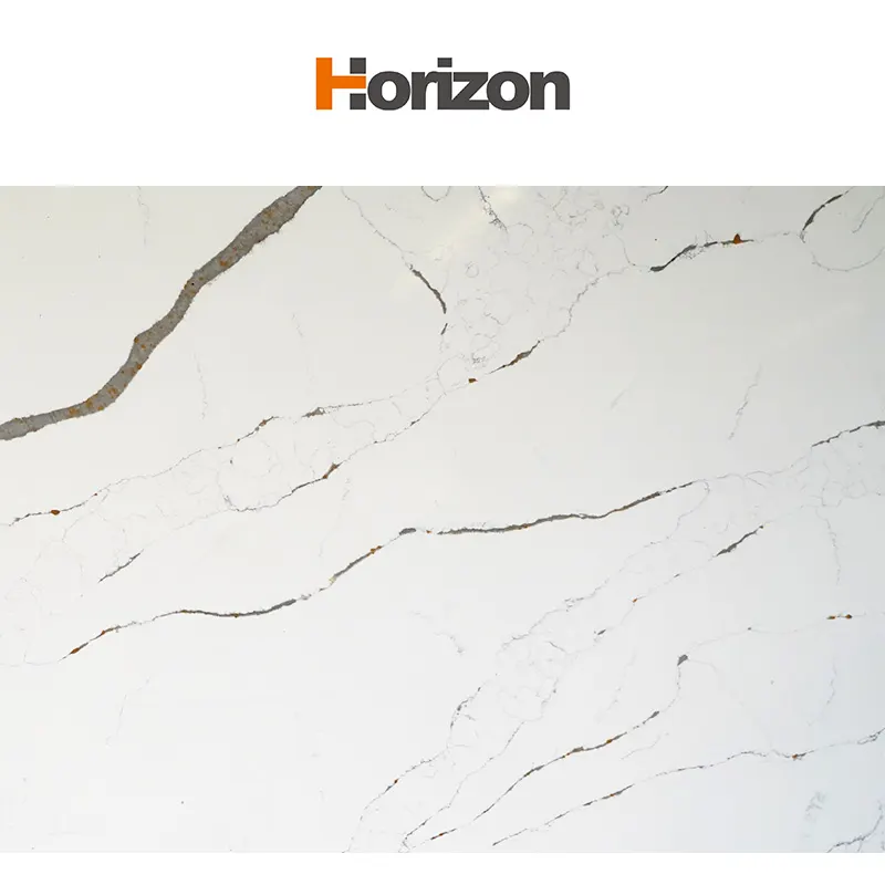 Calacatta White Engineered Quartz Slab 3200x1600mm