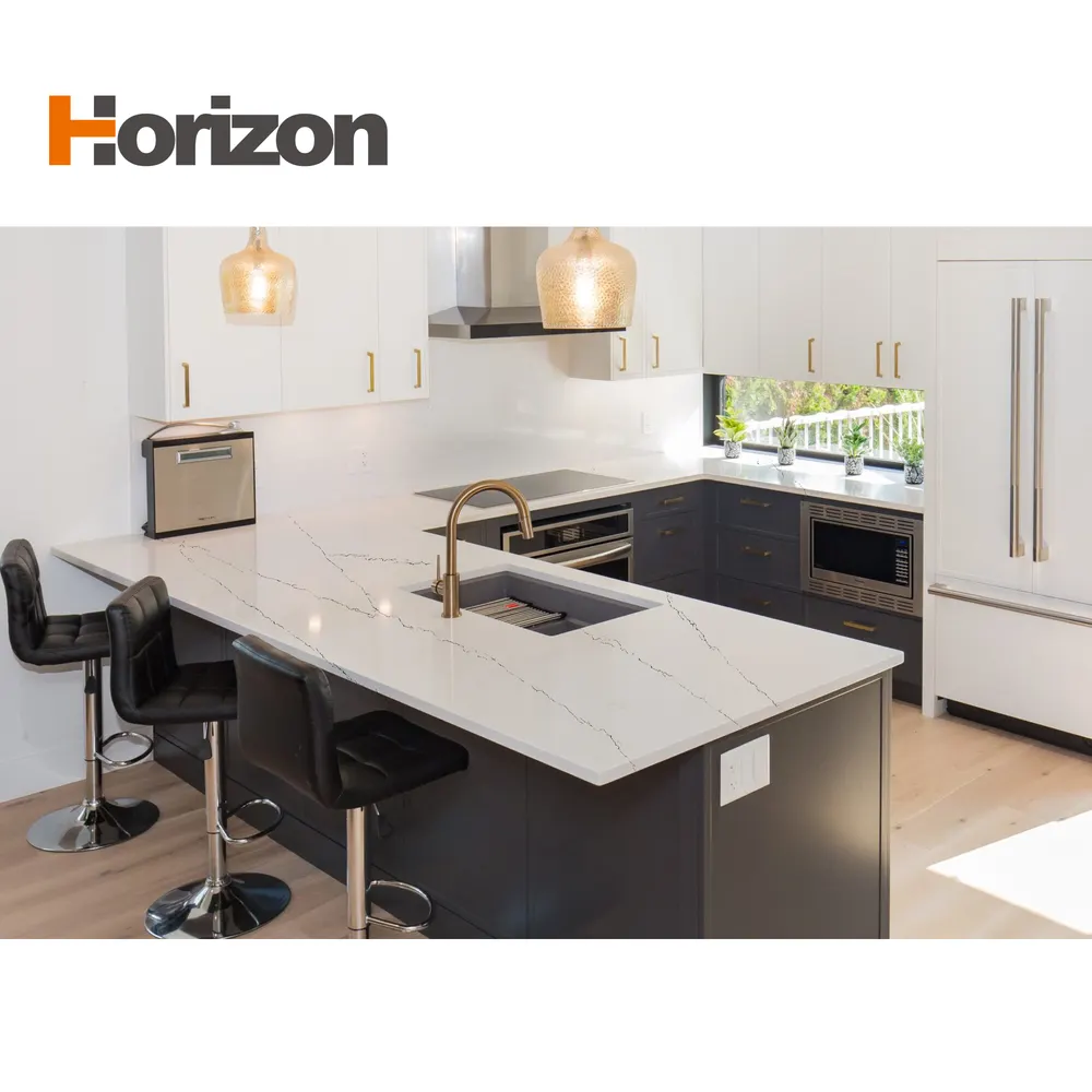 White Engineered Quartz Slab 3200x1600mm