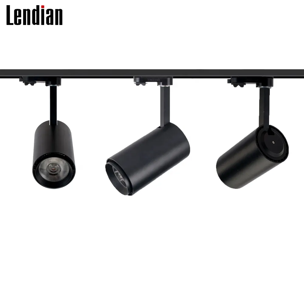 Adjustable Dimmable Aluminum LED Track Spotlight White 10-30W