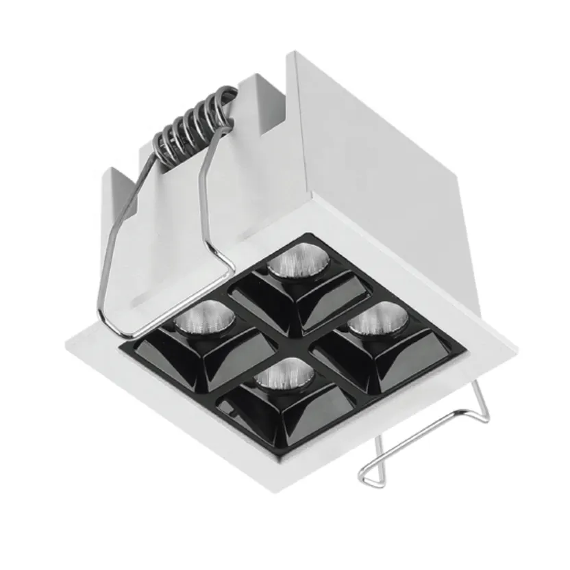Recessed Square Aluminum LED Grille Spotlight 6-20W
