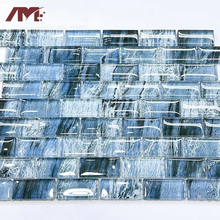 Glass Mosaic Tile 320x297mm For Wall And Floor Use