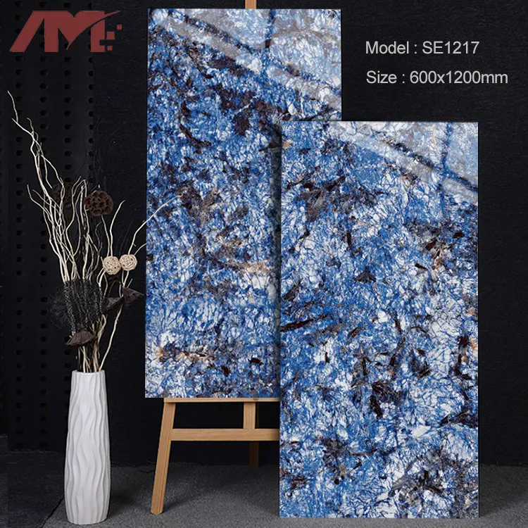 Marble-Look Glossy Porcelain Wall And Floor Tile 120x60