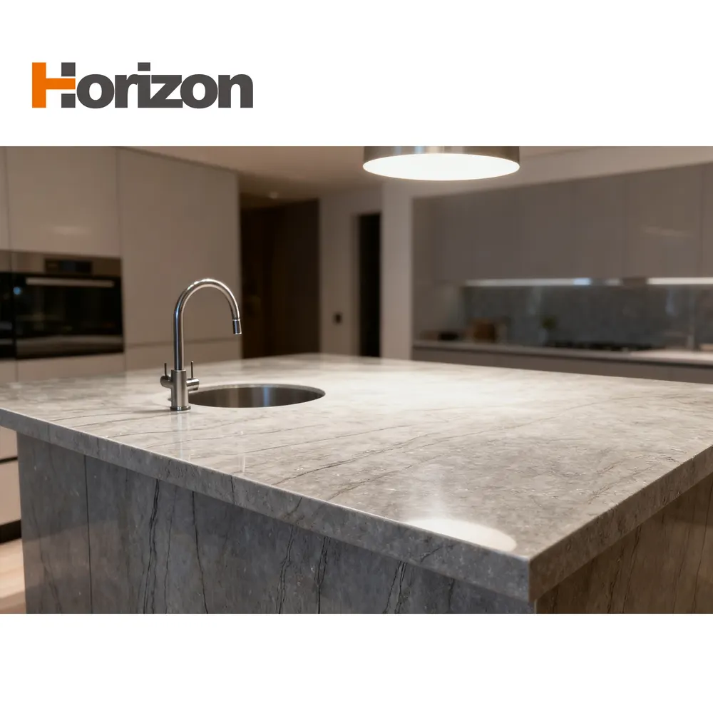 Gray Engineered Quartz Slab