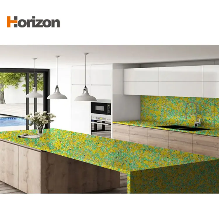 Calacatta Green Engineered Quartz Slab 3200x1600mm