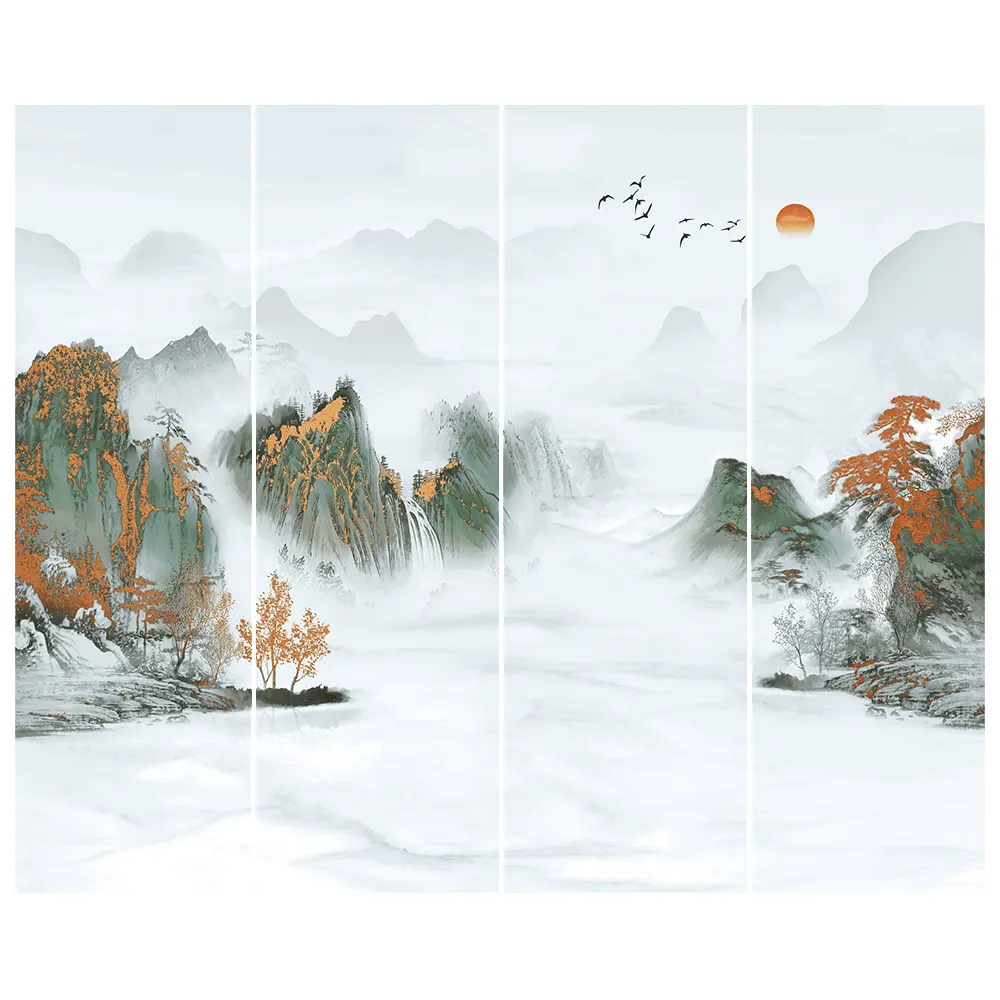Landscape-Pattern Sintered Stone Slab 800x2600mm
